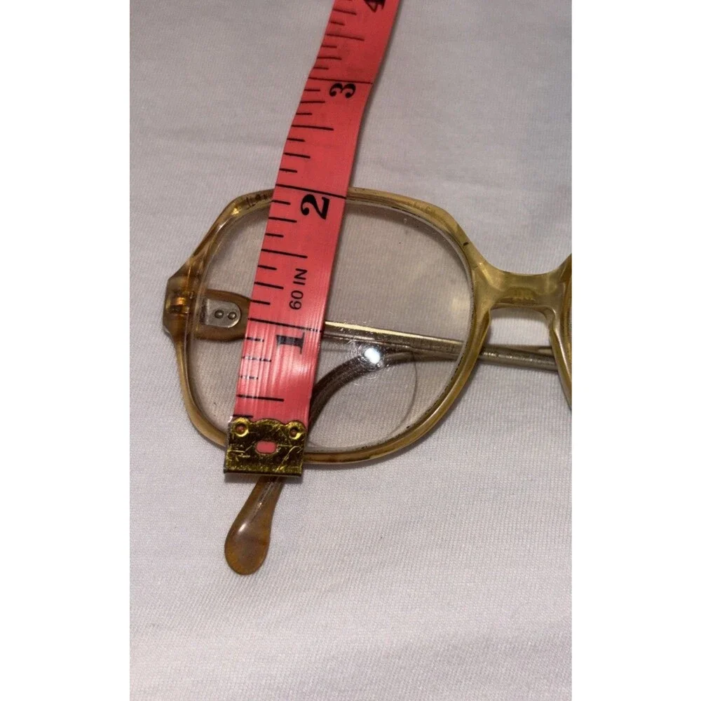 Vtg Sterling Optical Retro Oversized EW Steel Frame 53018 Eyeglasses 80S Mom